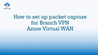 How to set up packet capture for Branch VPN | Azure Virtual WAN
