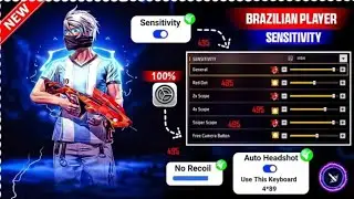 Free Fire Max Headshot Setting 2026 🔥 | OB52 Update Best Sensitivity ⚙️ Auto Headshot Trick