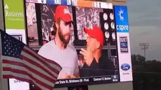 Liam Hemsworth and Woody Harrelson - Hotty Toddy Cheer