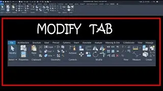 شرح جميع ادوات قائمة MODIFY في برنامج REVIT