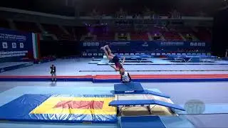 FROST Marshall (GBR) M - 2022 Trampoline Worlds, Sofia (BUL) - Q Double Mini Exercise 2