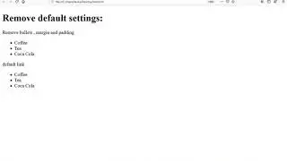 how to remove default settings from css list items lesson:16(part-5)