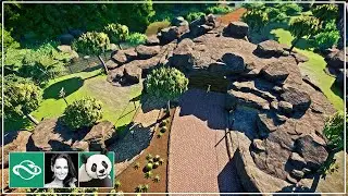 I Built a HUGE African Wild Dog Habitat with Animal Bridge Overpass in Planet Zoo