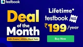 DealOf the Month Testbook Pass Coupon Code| Lifetime Testbook Pass 199 Coupon Code| Testbook Review