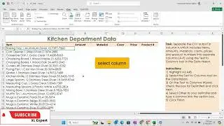 Text to Column: CVS File