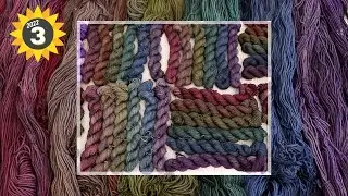 Layering Colors to Dye A Dark Rainbow;  2022 Spring Mini Skein Mini Series (SMSMS) Night 3