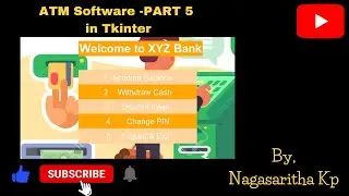 ATM SOFTWARE -  PART 5 in Tkinter