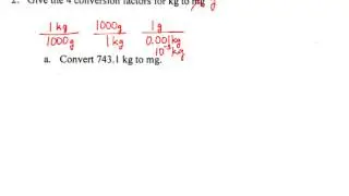Conversion Factors & Density Practice #1
