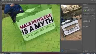 Using Photoshop's Content-Aware Fill to remove text and create a meme template: 
