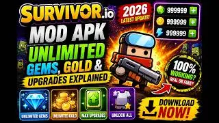 Survivor.io MOD APK 2026 💎 Unlimited Gems, Gold & Upgrades Explained