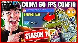 How to unlock 60 Fps & Max Graphics Codm Global / Garena Best 60 Fps Config For Cod mobile Season 10