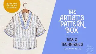 Tips and Techniques for using The Artist's Pattern Brushes in Procreate