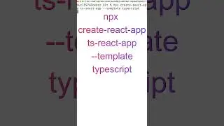TypeScript React Setup using Create React App Typescript Template