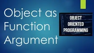 8 Object As Function Argument