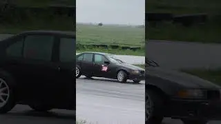 BMW E36 mistake on wet #slide #sti #rallye