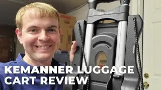 Review and Demo of Kemanner Folding Luggage and Package Cart
