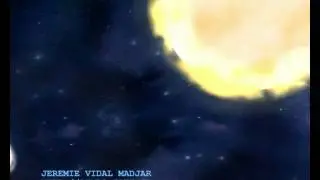 Una simulazione del transito di HD 209458b, con la sua coda d'idrogeno
