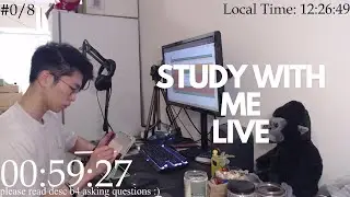 Study With Me Live Pomodoro 60/10🦍🌱