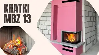 Камінна топка Kratki MBZ 13 з правим боковим склом, гільотиною та чорним футеруванням. Здаємо обʼєкт