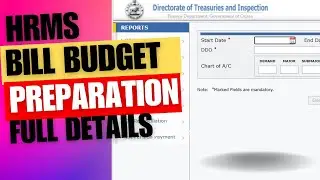 BUDGET PREPARTION IN HRMS ODISHA FULL DETAILS