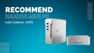 KAMRUI Mini Desktop Computer Intel Celeron J4125 DDR4 X2 HDMI