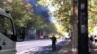 Fire in Nimes