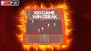 I WENT ON A 100 GAME WIN STREAK WITH THE NEW BEST BUILD on NBA 2K23! WORLD RECORD!