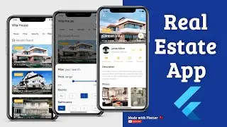 Flutter App UI - Real Estate - Speed Code