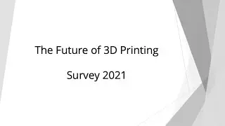 The future of 3D Printing 2021