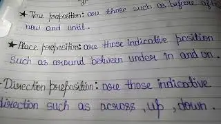 English grammer preposition  easy topic for class 6 7 8
