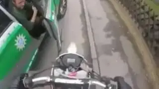 Wild police chase and brutal arrest in Bavaria, Germany.