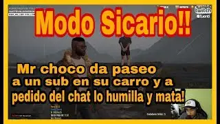 Mr Choco da paseo en su carro a sub le hace cantar y a pedido del chat lo mata!! - GTA V