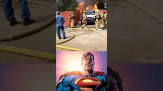 Dog rescue from fire | #starman #superman #trend #shorts #hero #superhero #viral
