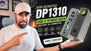 BenQ beCreatus DP1310 Professional USB-C Hybrid Docking Station - Console Ready 4K 120Hz Gaming Mode
