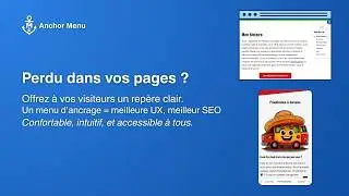 Anchor Menu - tutoriel d'utilisation (WordPress) : Créez une navigation fluide sur Desktop & Mobile
