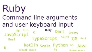 Ruby - Command line arguments and user keyboard input