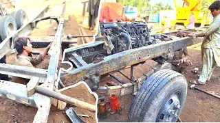 How can a rebuild completely wrecked truck be restored in the absence of tools | Fully rebuilding