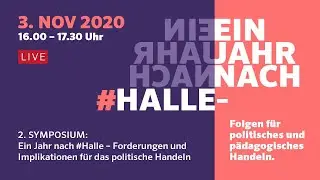 Ein Jahr nach #Halle – Forderungen und Implikationen für das politische Handeln