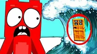 ЖЕЛЕЙНЫЙ МИШКА ПРОТИВ ДОМ ВНУТРИ ЦУНАМИ В МАЙНКРАФТ ~ ИСПЫТАНИЯ МУЛЬТИК MINECRAFT ! МЕДВЕДЬ НУБ
