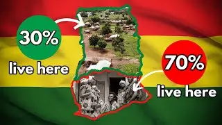 Why 70 percent of Ghana population live in the south