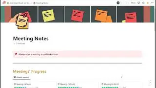 Hướng dẫn thêm ghi chú và tài liệu vào trang Meeting Notes trên Notion