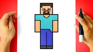 How to DRAW STEVE MINECRAFT