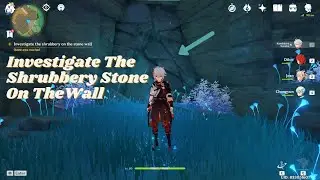 Investigate the shrubbery on the stone wall | Genshin 2.0 | NEW UPDATE