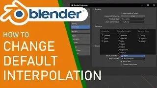 Blender how to change default interpolation