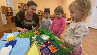 Развивающий полисенсорный коврик в работе с детьми раннего возраста.