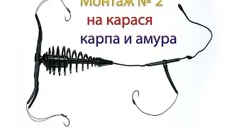 Монтаж на карася, карпа и амура