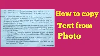 How to copy text from image | photo - english