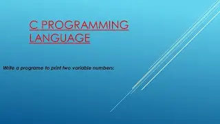 Write a program to print two variable number  #B2MCOD #CORDING #SUBSCRIBE