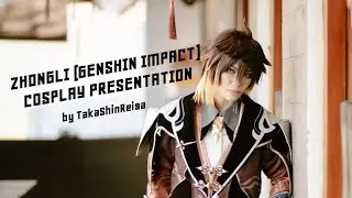 Zhongli (Genshin Impact) Cosplay Presentation by TakaShinReisa at JFest 5 STIKOM