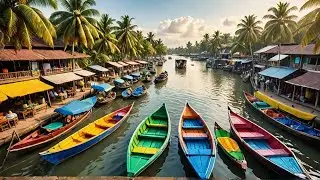 Navego en el Mercado flotante de Damnoen Saduak #thailand